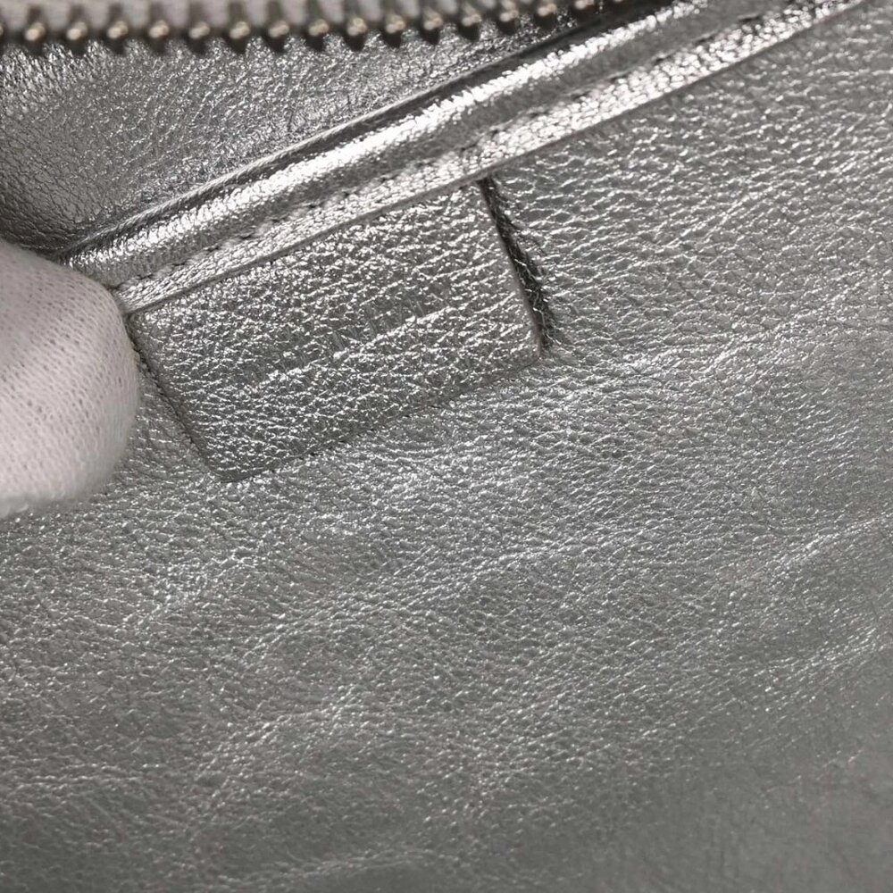 Celine Silver Leather Nano Luggage Tote Bag S-CU-4118 134745 - Picture 9 of 10